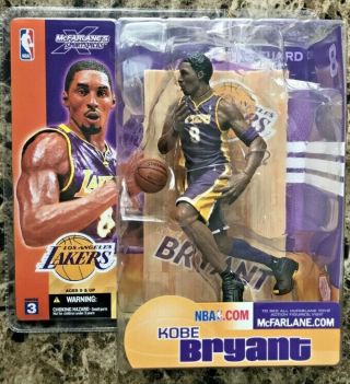 Mcfarlane 2003 Nba Series 3 Kobe Bryant Los Angeles Lakers Purple 8 Reg Figure