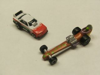 Micro Machines 90s Ford Thunderbird Funny Car and Front Engine Dragster NHRA 3
