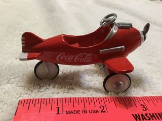 Xonex Miniature 1997 Coca Cola Pedal Air Plane 1/18 Scale Diecast