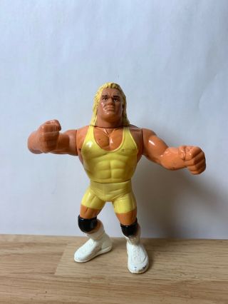 Wwf Hasbro Mr.  Perfect Curt Hennig Wwe Wrestling Figure Series 3 Yellow 1992