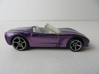 Mattel Hot Wheels Corvette C6 Convertible Die Cast Car Purple Thailand 9406