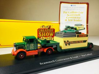 Atlas 1/76 Pat Collins Fair Scammell Contractor Truck Model With Trailer & Load