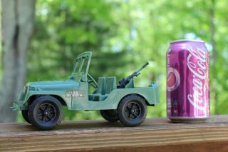 Vintage Processed Plastic Co.  Green Army Jeep 739