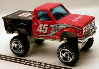 Hot Wheels 1980s Chevrolet Stepside Pickup Red 45 4x4 Chevy Truck 1/64 Scale