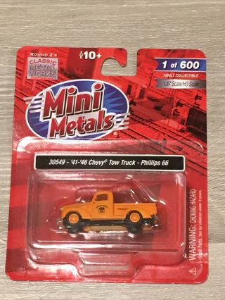 Mini Metals Ho 1941 - 1946 Chevy Tow Truck,  Phillips 66 30549
