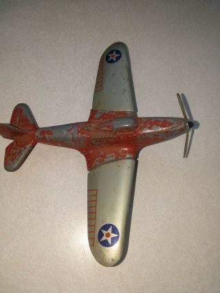 Vintage/antique Pressed Steel / Metal U.  S.  Army Military Plane - 4 " X 5 1/4 "