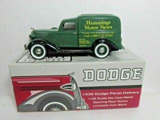 Liberty Classics Hemmings Motor News 1936 Dodge Panel Delivery Truck Bank[sk 19]