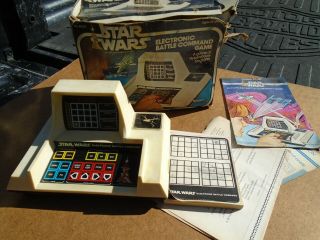 Vintage 1977 Kenner Star Wars Electronic Battle Command Game Toy W/ Box
