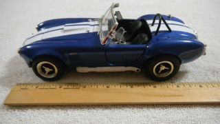 Ertl 1/18 Shelby Cobra 427 Blue & White In Color Played Missing Parts