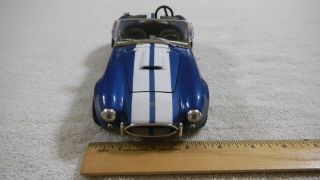 ERTL 1/18 SHELBY COBRA 427 BLUE & WHITE IN COLOR PLAYED MISSING PARTS 2