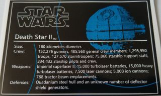 Star Wars Costum Sticker For Lego® 10143 Ucs Death Star Ii Cmyk Vinyl Hq Precut