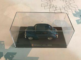 Voiture Miniature Auto Plus Renault 4cv 1955 Au 1/43