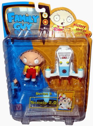 Family Guy Stewie 2.  0 Action Figure Series 6 Mib 6 " Inch Scale Rare Mezco Toy