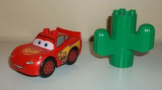 Lego Duplo Disney Pixar Cars - Lightning Mcqueen And Cactus From 5813
