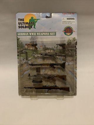 Vintage 1999 The Ultimate Soldier Wwii German Mg - 34 Weapon Set Factory