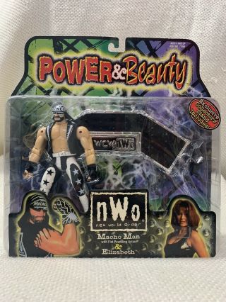Wcw Power & Beauty Macho Man Randy Savage Smash ‘n Slam Toy Biz No Elizabeth