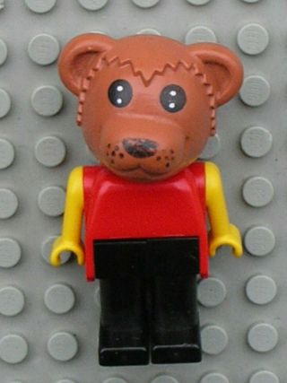 Lego Fabuland Minifig Figure Bear 2 Ref Fab1c Set 3629 3670