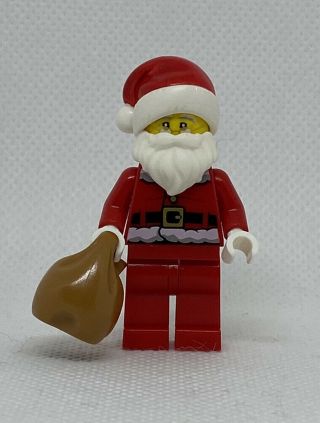 Lego Santa Claus With Gift Bag Christmas Advent Minifigure Mini Fig