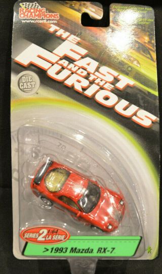 Racing Champions The Fast And The Furious 1993 Mazda Rx - 7 1:64 Mip
