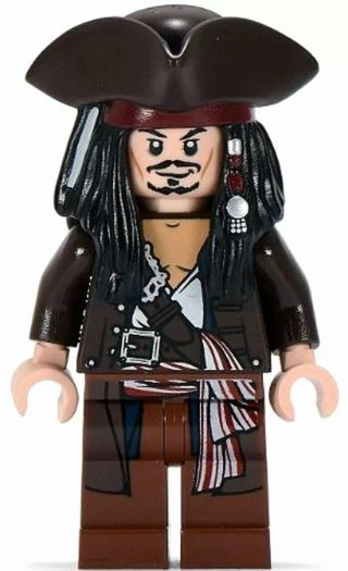 Lego Pirates Of The Caribbean Minifig: Captain Jack Sparrow W/ Tricorne Hat