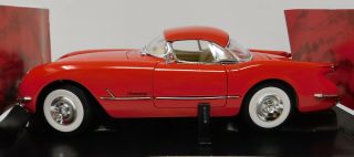 1/18 Mira Diecast Metal 1954 Chevrolet Corvette In Red No.  6199 Read