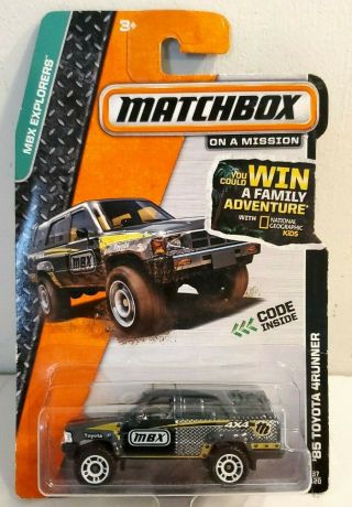 Matchbox 1985 Toyota 4runner Gray Silver In Package 37