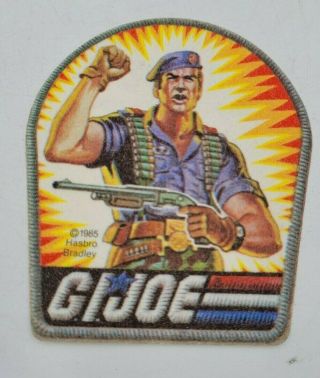 Rare Vintage Gi Joe Hasbro 1985 Flint Iron On Shoulder Patch U.  S.  Soldier Gun