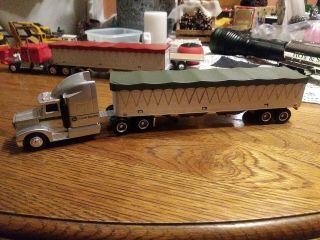 Ertl 1/64 Truck Tractor And Grain Trailer,  Pre Owned.