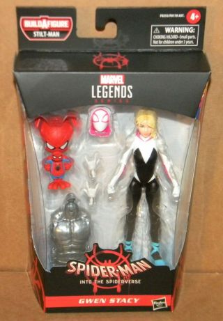 Gwen Stacy & Peter Porker Marvel Legends Spider - Verse Stilt - Man Baf 2020 6 "