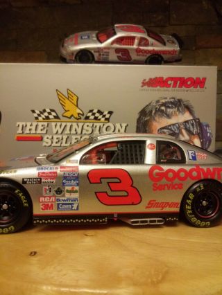 " Dale Earnhardt " The Silver Select,  Action 1/24 Scale Diecast Bank Plus 1/43 Car