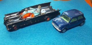 Vintage Corgi - Batmobile 267 For Parts/repair And Morris Mini Minor
