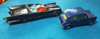 Vintage Corgi - Batmobile 267 for parts/repair and Morris Mini Minor 2