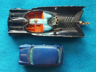 Vintage Corgi - Batmobile 267 for parts/repair and Morris Mini Minor 3