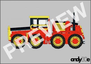 INSTRUCTIONS Custom LEGO Versatile ' BIG ROY ' Tractor Town City Farm Vehicle Road 3