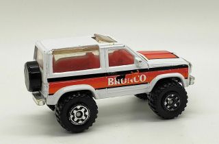1987 Matchbox Ford Bronco Ii Truck 4x4 Mb - 39 Macau (white 1:57)