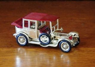 Matchbox Models Of Yesteryear Y7 - 3 1912 Rolls Royce By Lesney Gold