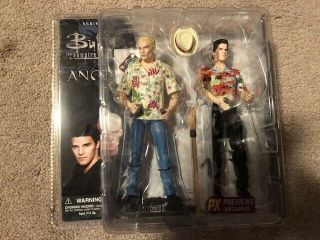 Hawaiian Shirt Angel And Spike Previews Exclusive Buffy Action Figure 2 - Pack