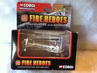 Corgi Fire Heroes Commemorating Our Bravest Bell - 47 Helicopter L.  A.  City Fire D