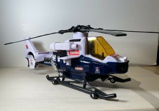 Hasbro Tonka 2011 Police & Rescue Helicopter With Winch,  Sounds,  And Lights