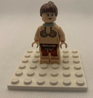 Lego Minifig Figure Princess Leia Slave Outfit Neck Bracket Star Wars Sw0085