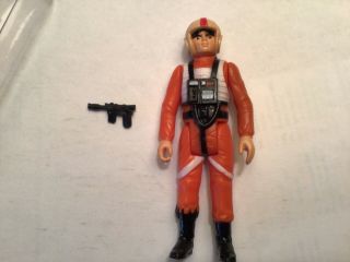 Vintage Star Wars Luke X Wing Pilot Complete W/ Weapon China Coo