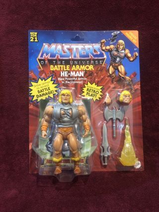 Mattel Masters Of The Universe Origins Battle Armor He - Man Figure Motu