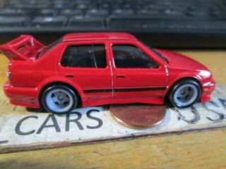 Hot Wheels Fast & Furious Volkswagen Red Jetta Mk3 4door Scale 1/64 - Loose