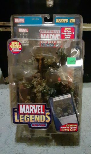Marvel Legends: Man - Thing,  Comic Book,  Vs.  System Trading Card - Series Viii