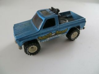 Vintage Hot Wheels 1977 Chevy Eagle Pick Up Truck Bywayman Blue Malaysia