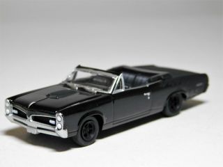 Greenlight 1967 Pontiac Gto Convertible Black Bandit 1/64 Scale Loose