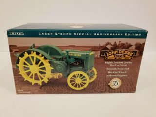 Ertl Laser Etched Special Edition John Deere 1924 Model D Tractor 1/16