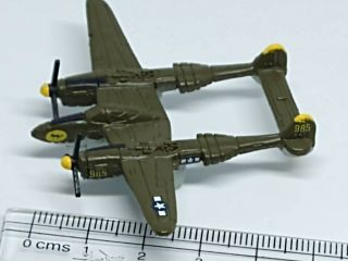 Micro Machines Aircraft Ww - Ii Lockheed P - 38 Lightning 2 Rare