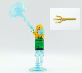Lego Minifigure Aquaman - Yellow Long Hair From Set 76116 With All Accessories