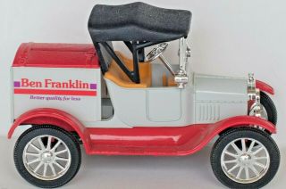 Ertl 1918 Ford Runabout " Ben Franklin " 1/25 Diecast Vehicle Coin Bank Euc Rare